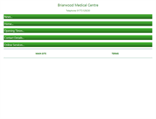 Tablet Screenshot of briarwoodmedicalcentre.co.uk